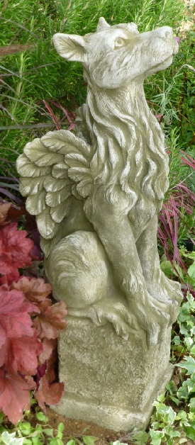 Rufas: a gothic stone statue mythical creature